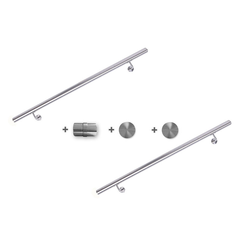 Настенные перила из нержавеющей стали 304ss Wall Mounted 304ss Stainless Steel Hospital Handrail
