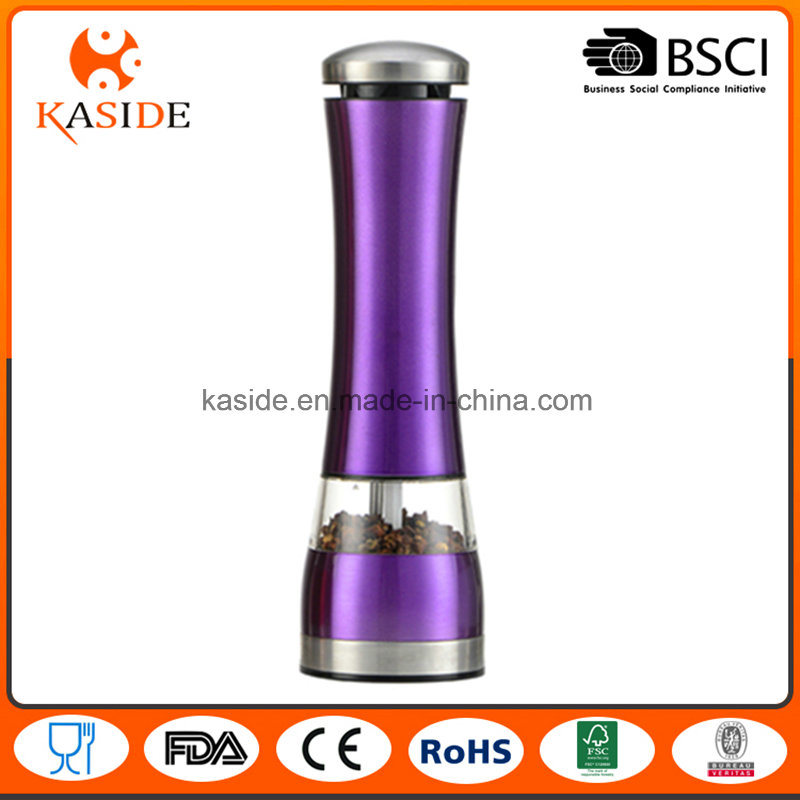 Top Selling Custom Metallic Color Automatic Salt Pepper Mill