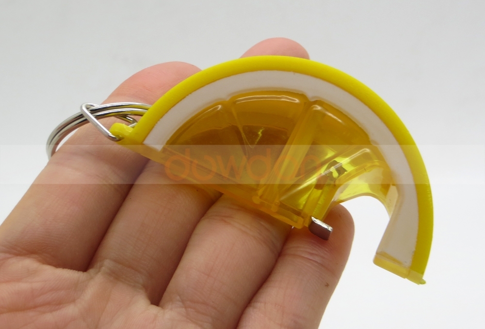 Cute Portable Lemon Style Key Chain Ring Bottle Opener