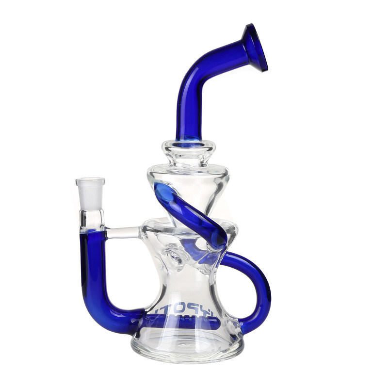 Glass Water Pipe Recycler Hookah Shisha Glass Smoking Pipe