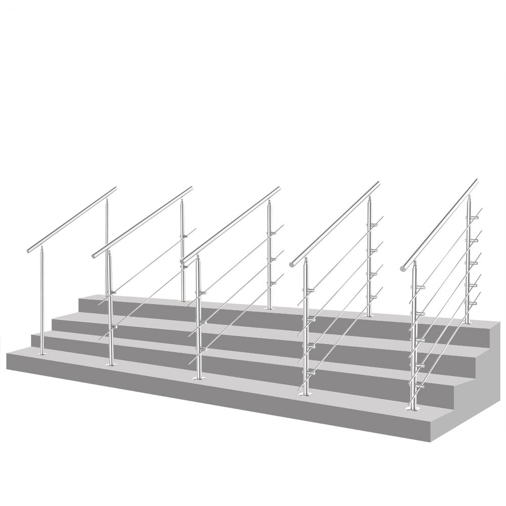Adjustable Stainless Steel Removable Stair Handrail Adjustable Stainless Steel Removable Stair Handrail