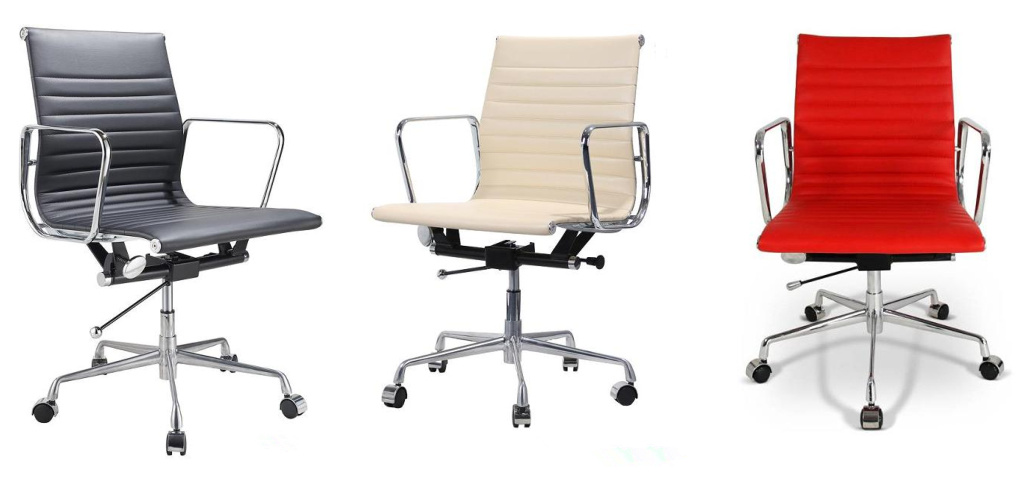 Eames Office Aluminium Leather Hotel Leisure Manager Chair (PE-B02)