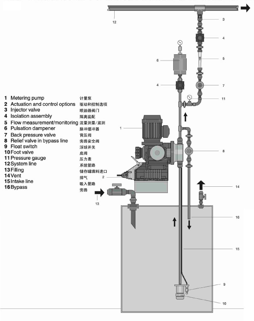 Plunger Chemical Detergent Dosing Pump