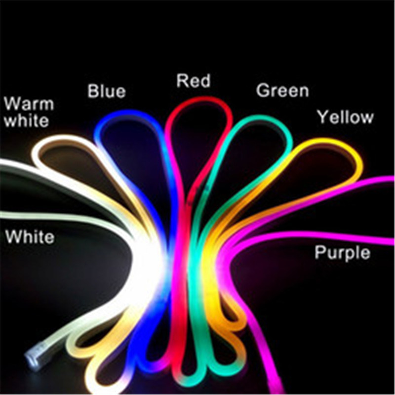 LED Flexible Strip Light AC 220V SMD 5050 RGB LED Neon Flex LED Tube 60LED IP68 Waterproof Rope String Lamp