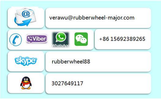 Aluminum Rim Pneumatic Rubber Wheel with PAHs Certificate