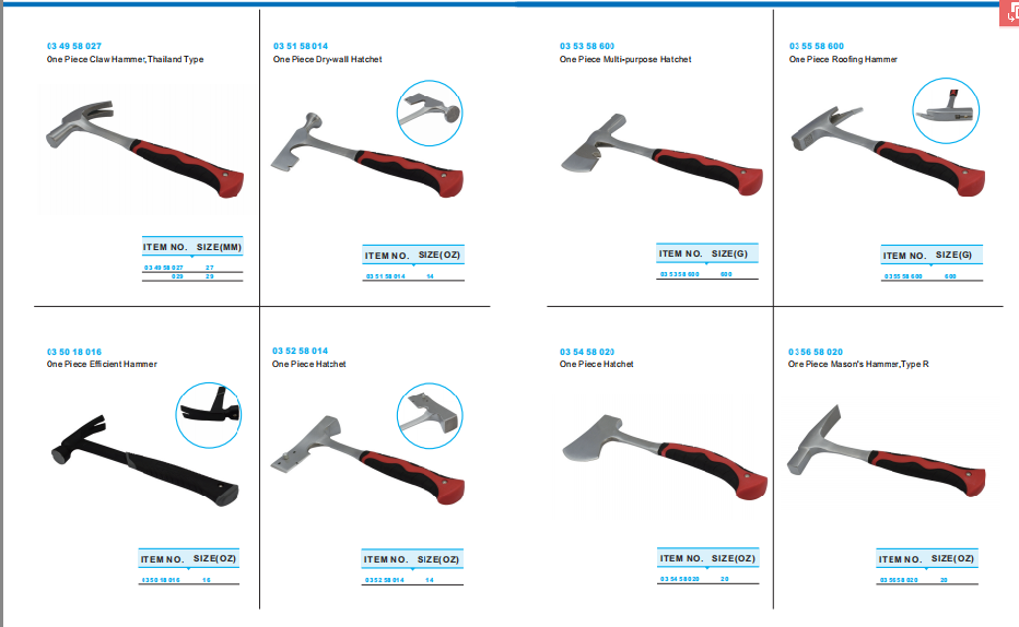 All Types of Household and Construc Hand Tool