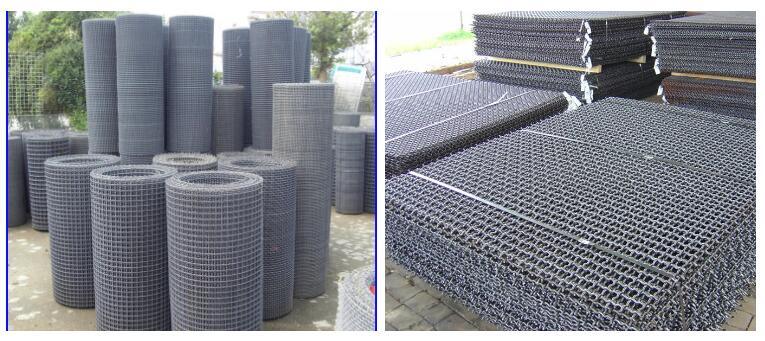 Square Hole Knitted Stainless Steel Crimped Wire Mesh