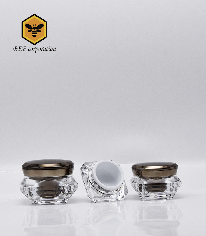 Acrylic Cream Jar Plastic Case for Cosmetic Packaging (PA-15)