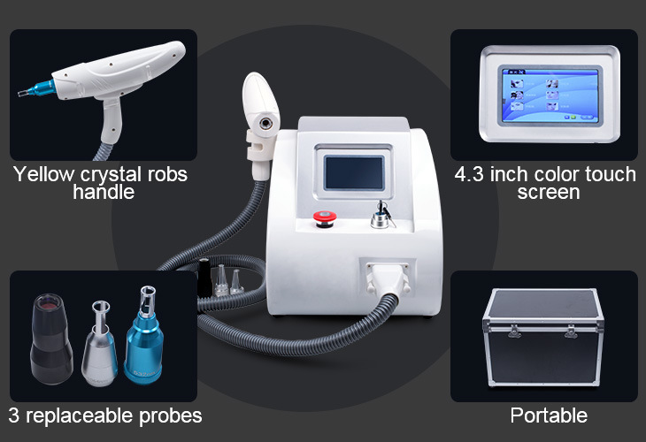 Laser Pigment Tattoo Removal Q Switch Gentle ND YAG Leser Beauty Salon Clinic Machine