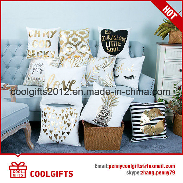 High Quality Square Multi-Color Grid Sofa Decorative Cotton Throw Pillow
