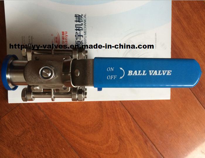 Sanitary Ball Valve with ISO Mount Plate