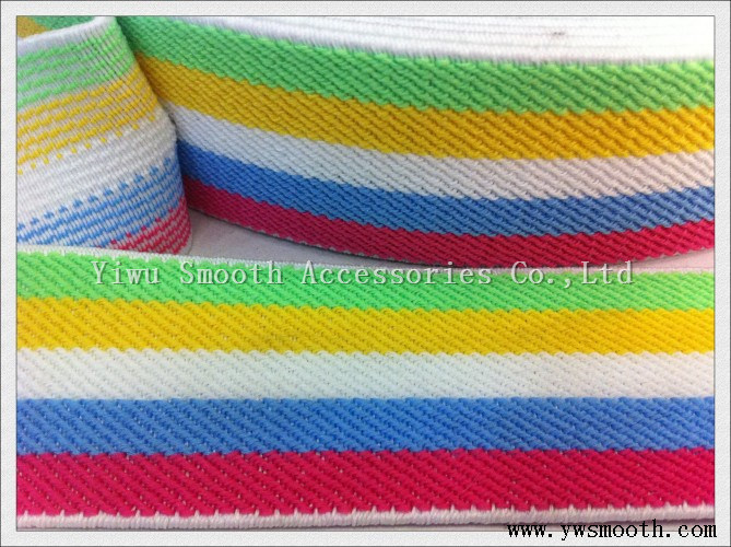 Multicolor Woven Wide High Quality Elastic Band Woven Use Clothes