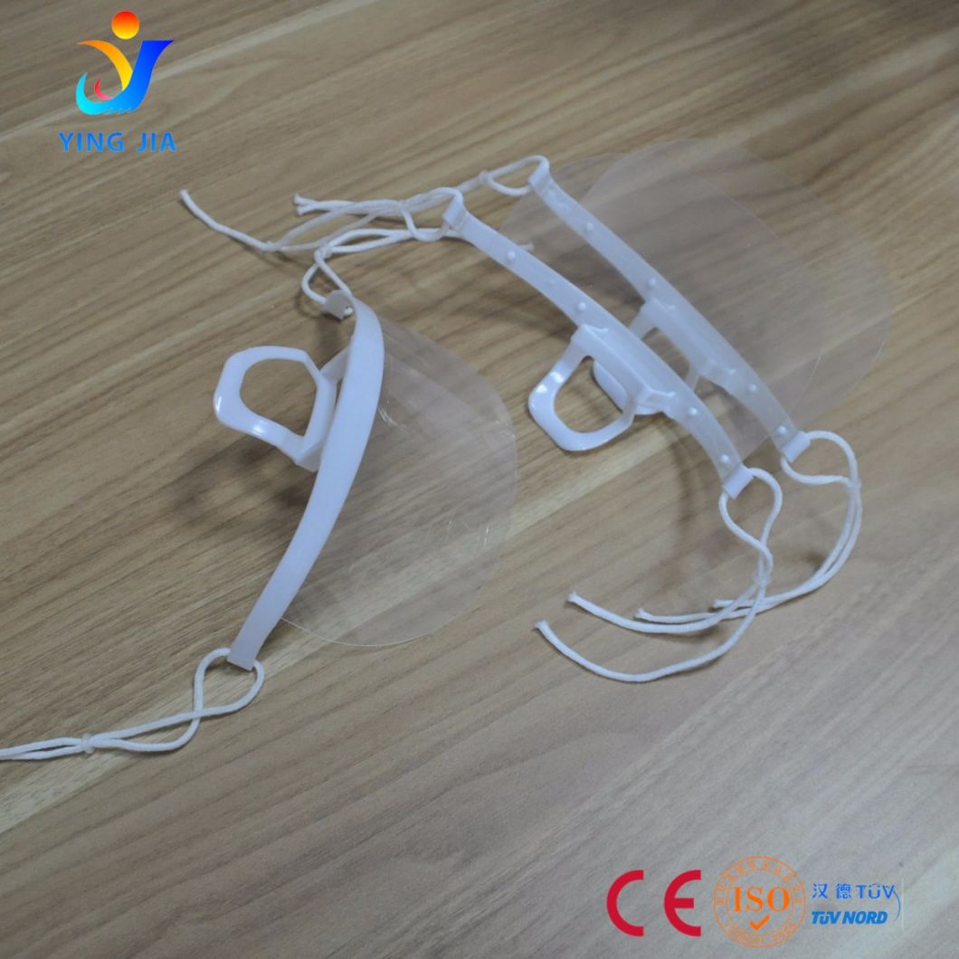 Restaurant Use Protective Mask Pet PVC Transparent Clear Plastic Face Mask for Food Service