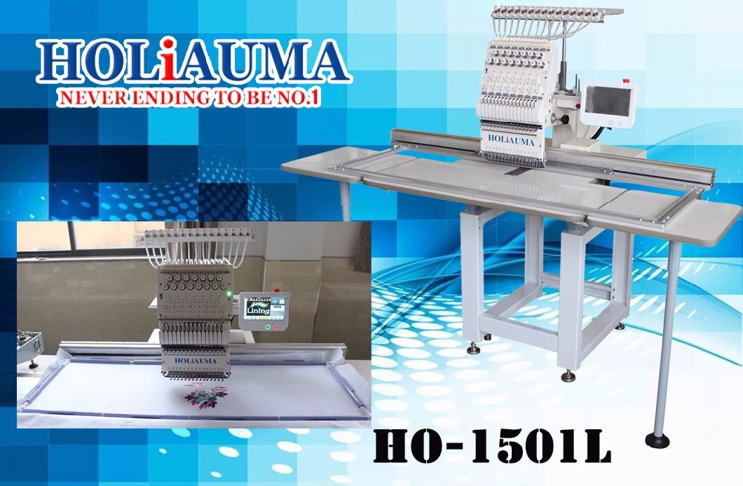 Single Computerized Operation and Cap Embroidery Machine 360*1200mm Area Type Domestic Embroidery Sewing Machine