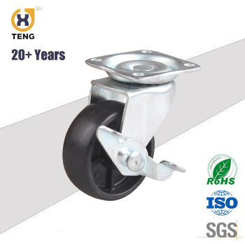 Flexible 3 Inch Small Size Duty Swivel Plate PP Caster