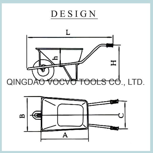 Wb6425 Good Quality Aluminum Power Wheelbarrow