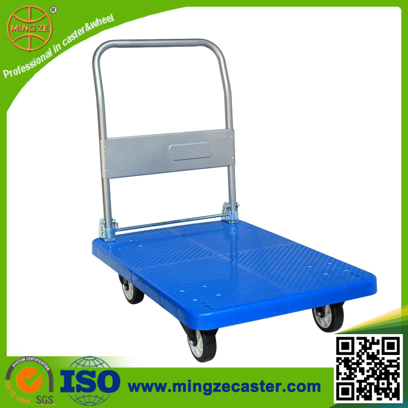 Heavy Duty 150kg Double Decker Hand Cart with PU Caster