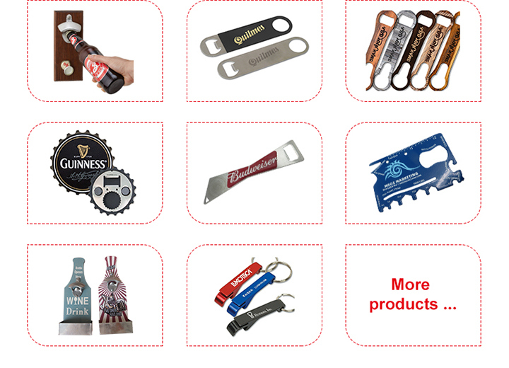 Specialized Zinc Alloy Metal Custom Beer Bottle Opener