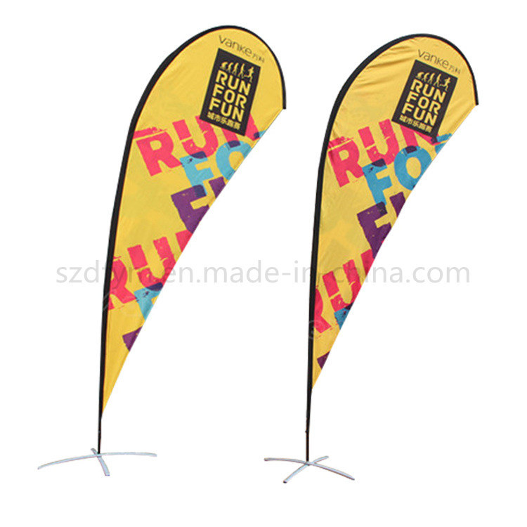 Custom Beach Flag, Outdoor Advertising Banner Supply Flag Pole