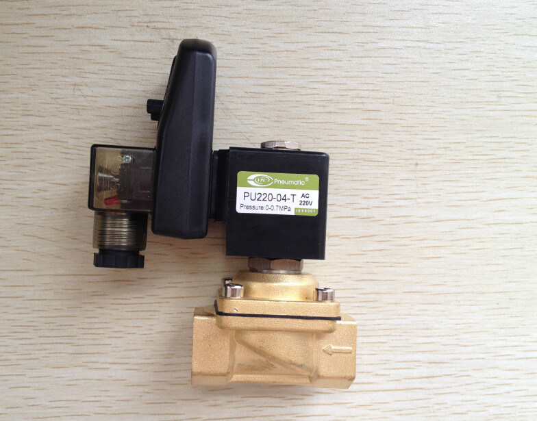 PU220-06 Timer Valve Brass Solenoid Air Valve