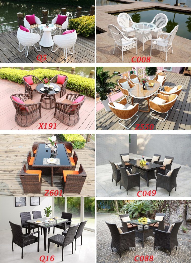 2018 New Rattan Garden Furniture Outdoor Dining Set-Q16