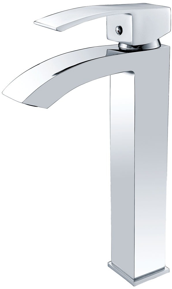 Tall Square Cold& Hot Water Countertop Basin Mixer Tap