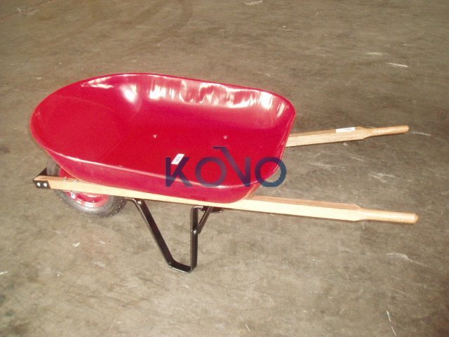 4 Cubic Feet Wheel Barrow with Wooden Handles