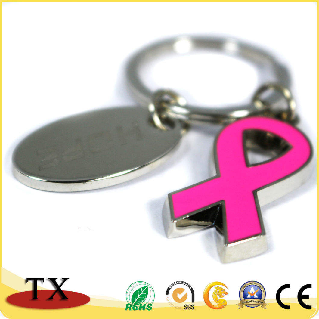 Beautiful Coloring Effect Metal Keychain for Promotion Gift