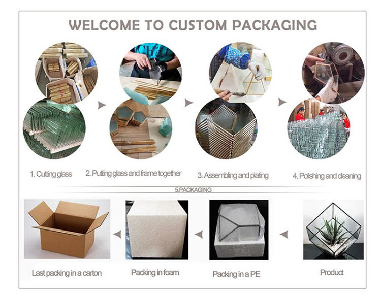 Wholesale Fashion Wedding Glass Jewelry Box for Wedding