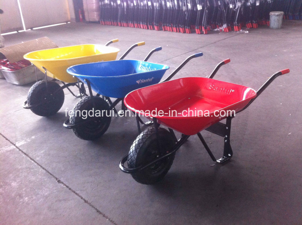 Heavy Duty Big Tray Pneumatic Wheel Wheelbarrow (WB7400)