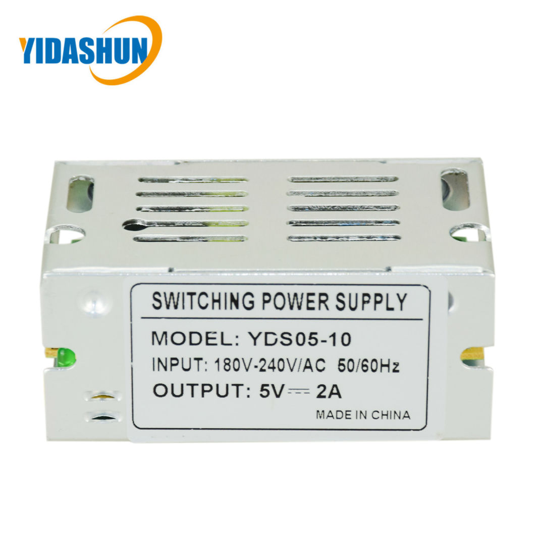 Ce FCC RoHS Approved 10W 5V 2A LED Light Power Supply