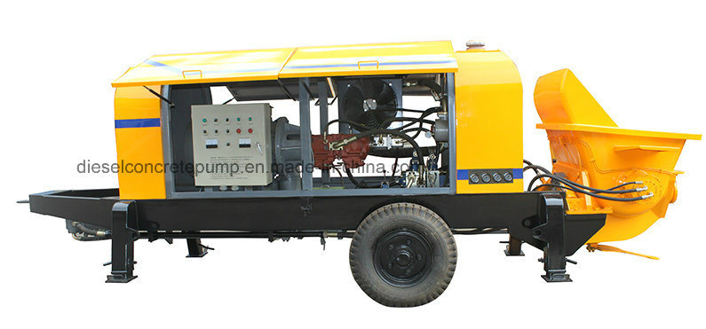 Pully Manufacture 30 M3/H Electric Portable Concrete Pump (HBT30.8.45)