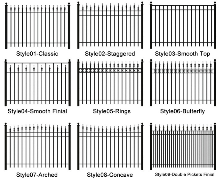 Steel Fence Used for Home and Shool and Pool