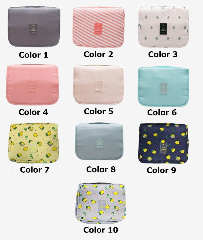 Waterproof Nylon Travelling Hook Toiletry Cosmetic Makeup Bag