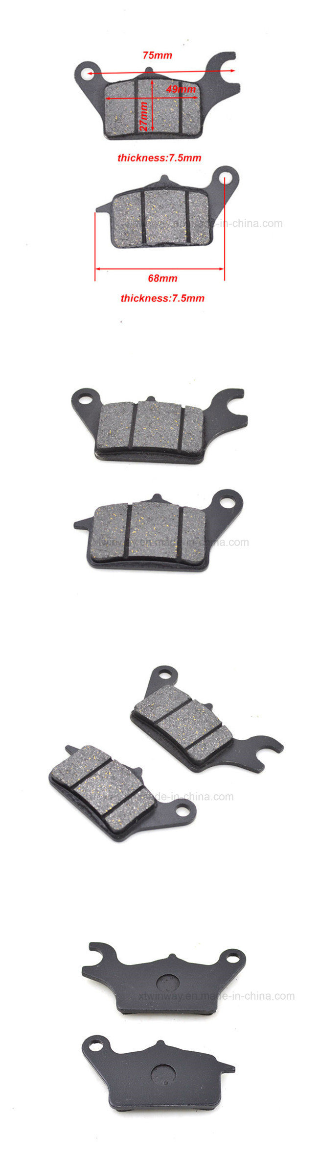 CD110 Motorcycle Front Brake Pads for Honda Lead125 Air Blade 125 Scooter 110