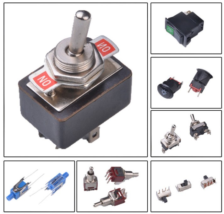 Tact Switch, Tactile Switch with 2pins, 2 Pin Micro Push Button Square Stem Tactile Push Button Switch