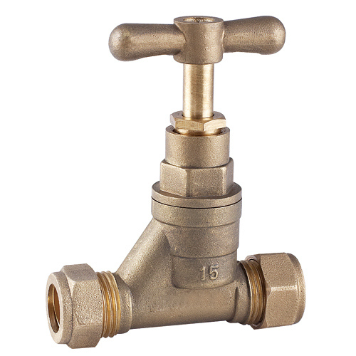 Brass Male Stop Valve with Butterfly Handle (KX-SV2116)