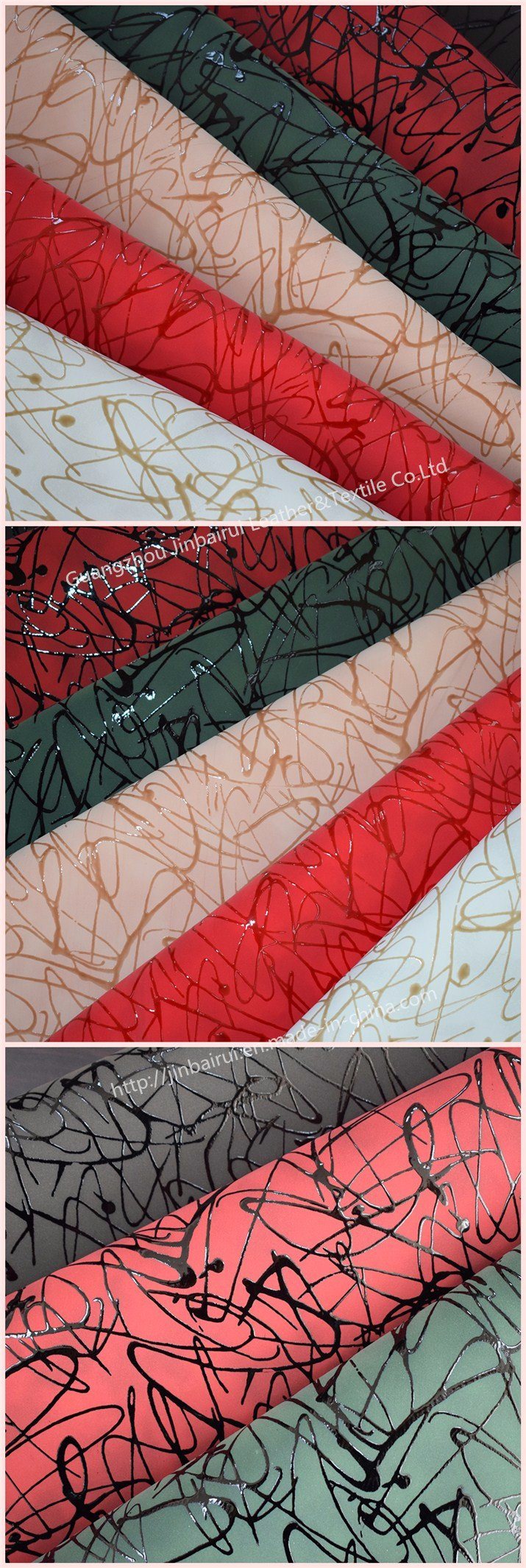 High Stretch Elastic Imitate PU Leather for Garment Clothes Coat