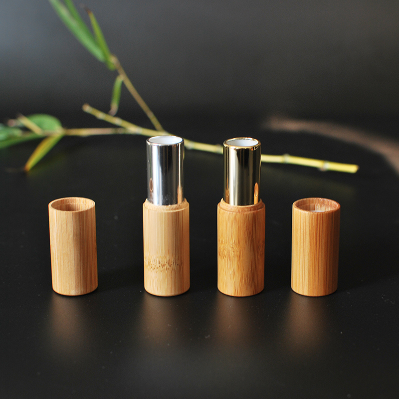 Empty Bamboo Lipstick Tube, Custom Lip Gloss Tubes