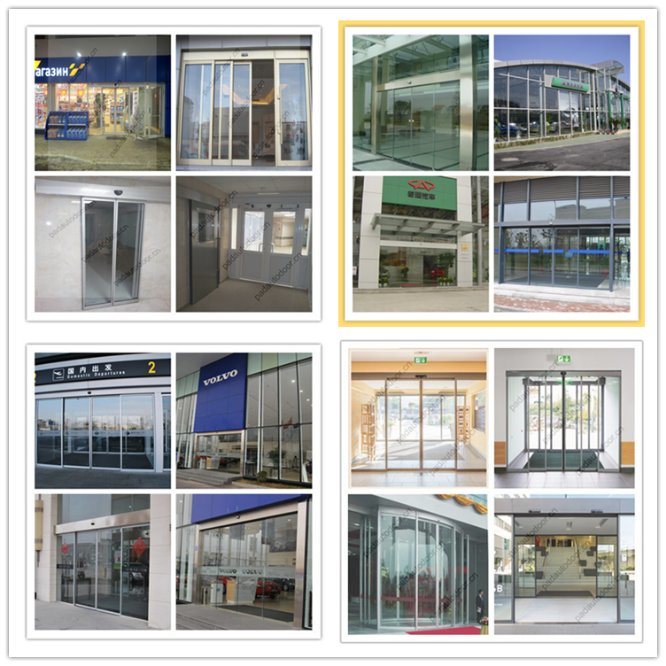 High-Tech Factory Price Automatic Aluminum Alloy Sliding Door for Building Entrance