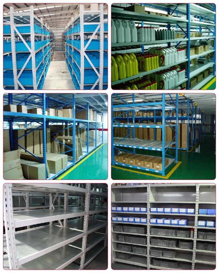 Warehouse Storage Medium Duty Metal Shelf with Steel Decking