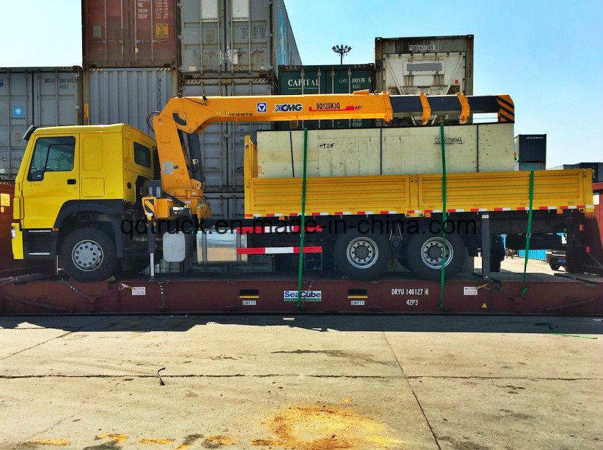 8-12 tons HOWO lorry truck-mounted crane, lorry truck