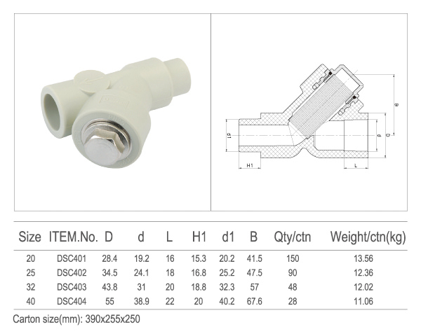 a Type PPR Filter Fittings