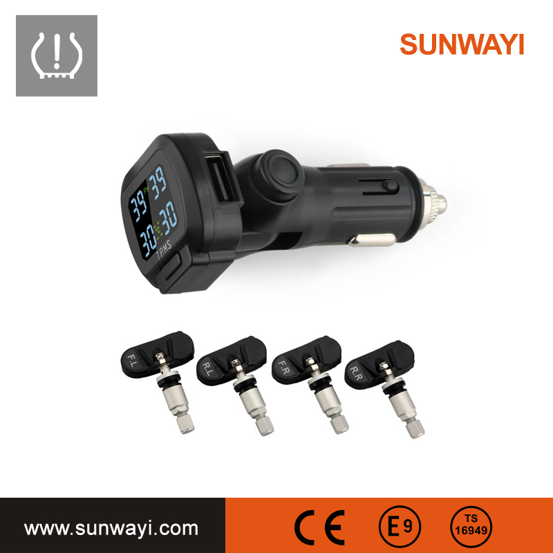 Sunway Exclusive Mode TPMS with 4 Internal Sensors Monitoring The Pressure & Temperature