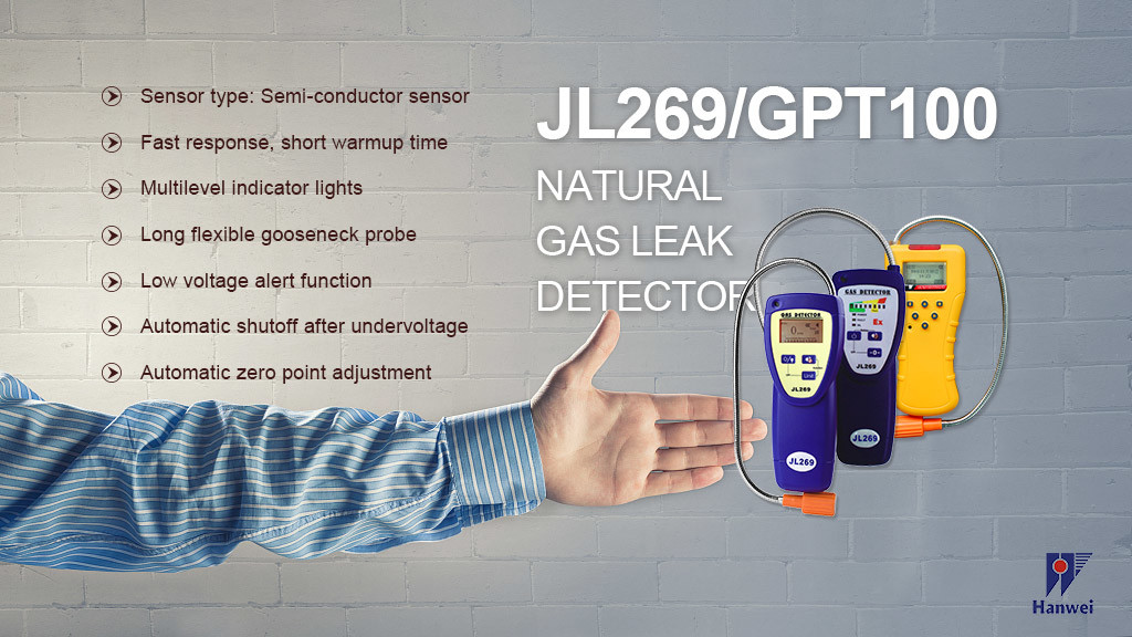 LCD Display Portable LPG Gas Leak Detector with High Sensitivity Sensor (GPT100)