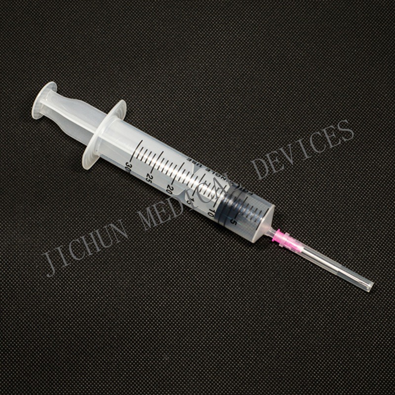 3 Part Medical Plastic Disposable Syringe with Needle