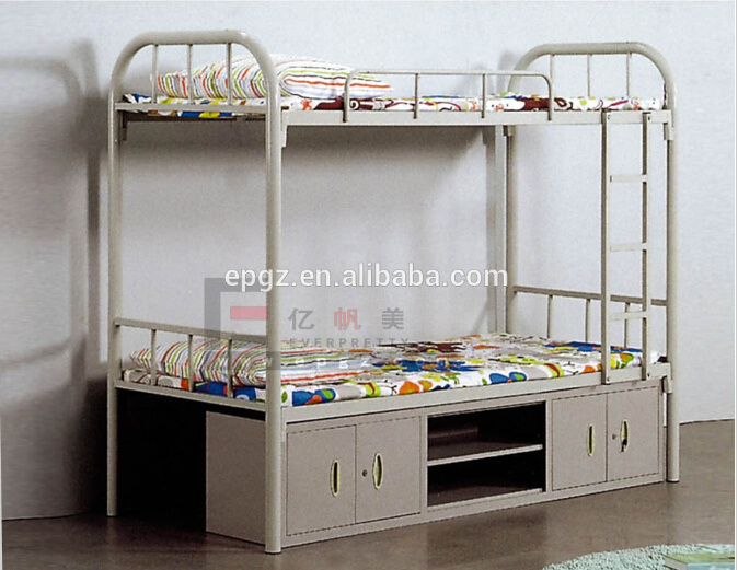 Factory Manufacture School Dormitory Steel Frame Bunk Bed