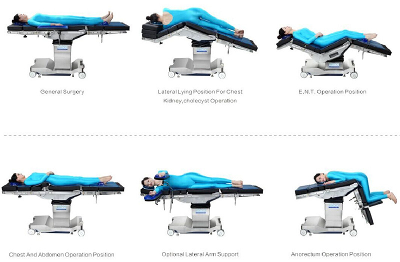 Operating Theatre Medical Operation Table with German Wheels (HFEOT99X)