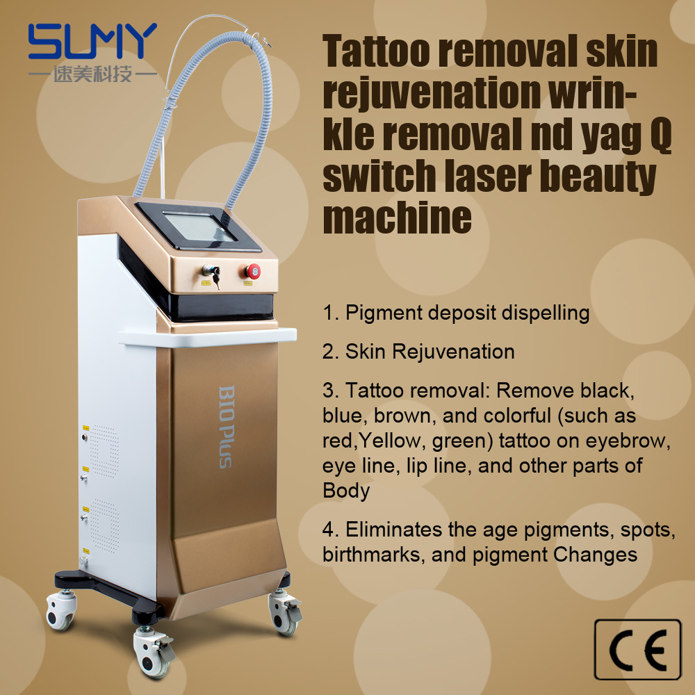 Q Switched Mode ND YAG Laser Tattoo Removal Machine