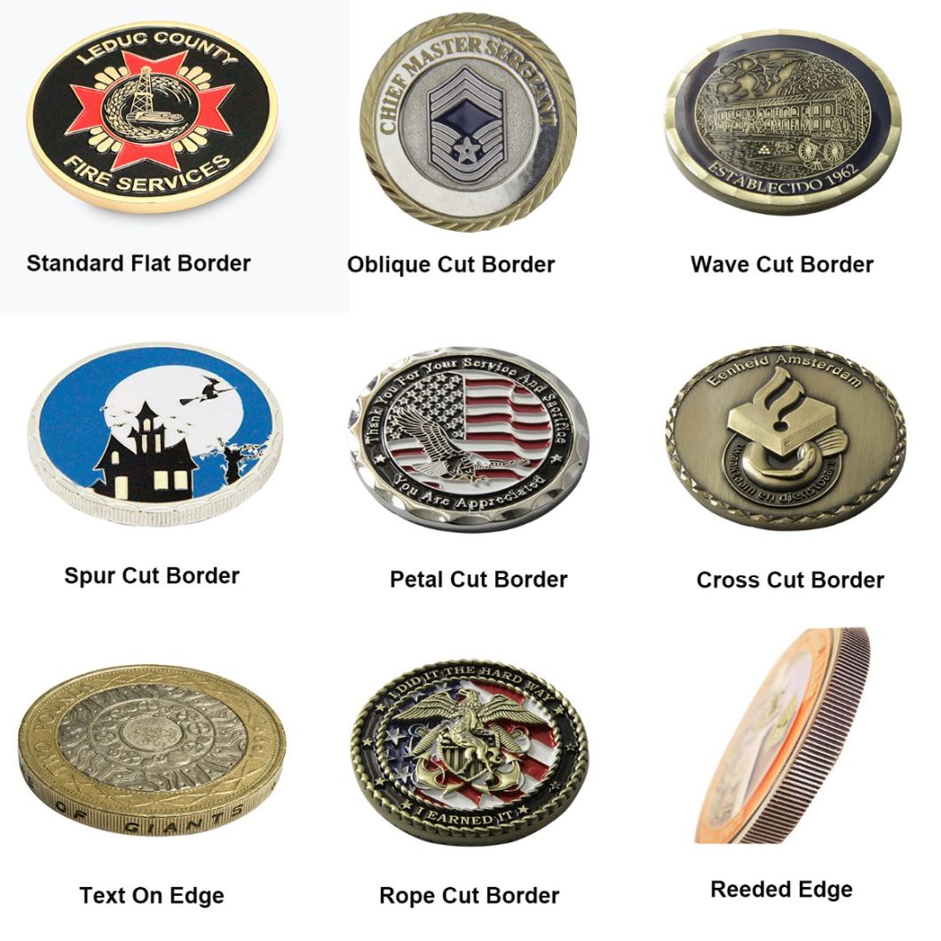 Gear Shape Antique Plating Military Challenge Coin